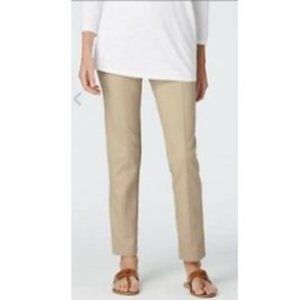 J. Jill Essential Cotton Stretch Pants - Beige